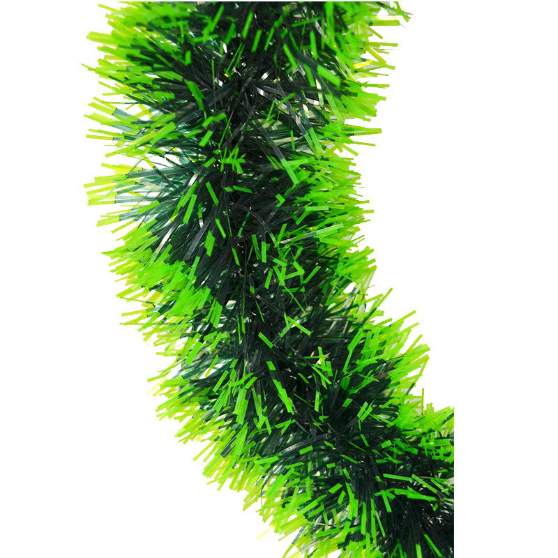 Picture of New Christmas Wreath Door Ring Top Strips Decorative Garland 30cm Green Edge White Edge Bow Encrypted Garland