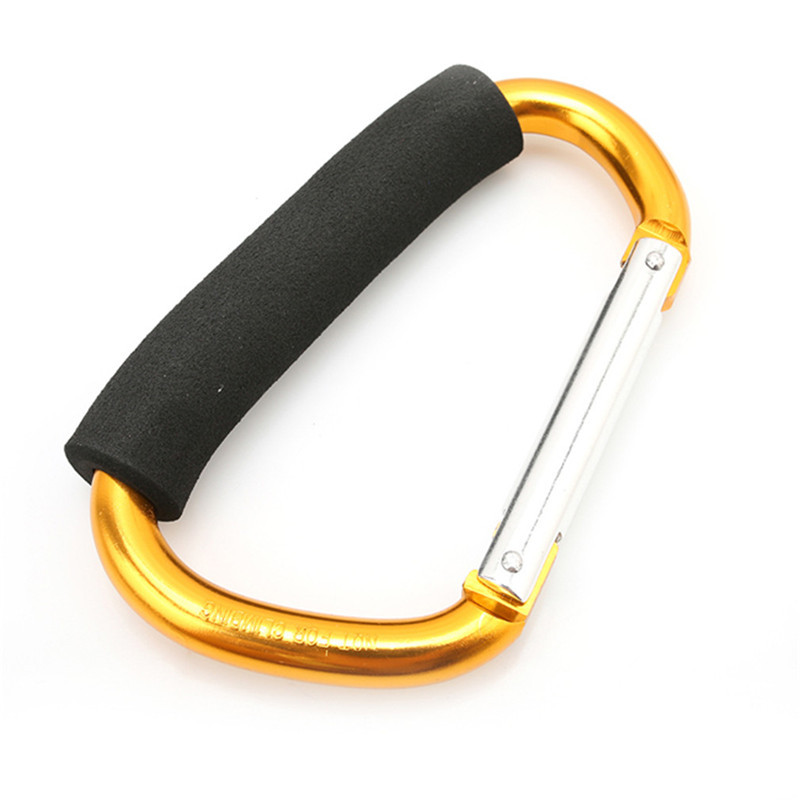 Picture of Sponge D-shaped mountaineering buckle color outdoor aluminum alloy roller skating shoe buckle shoe buckle baby stroller lifting button