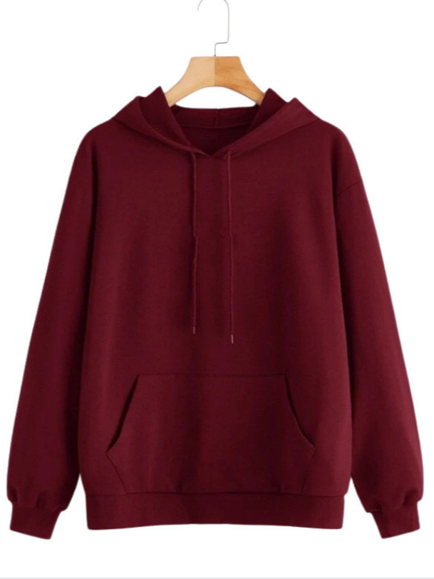 Cross-Border Autumn and Winter Export European and American Clothing 2025 Amazon Wish Aliexpress Fleece-Lined Loose Hooded Sweatshirt for Women
