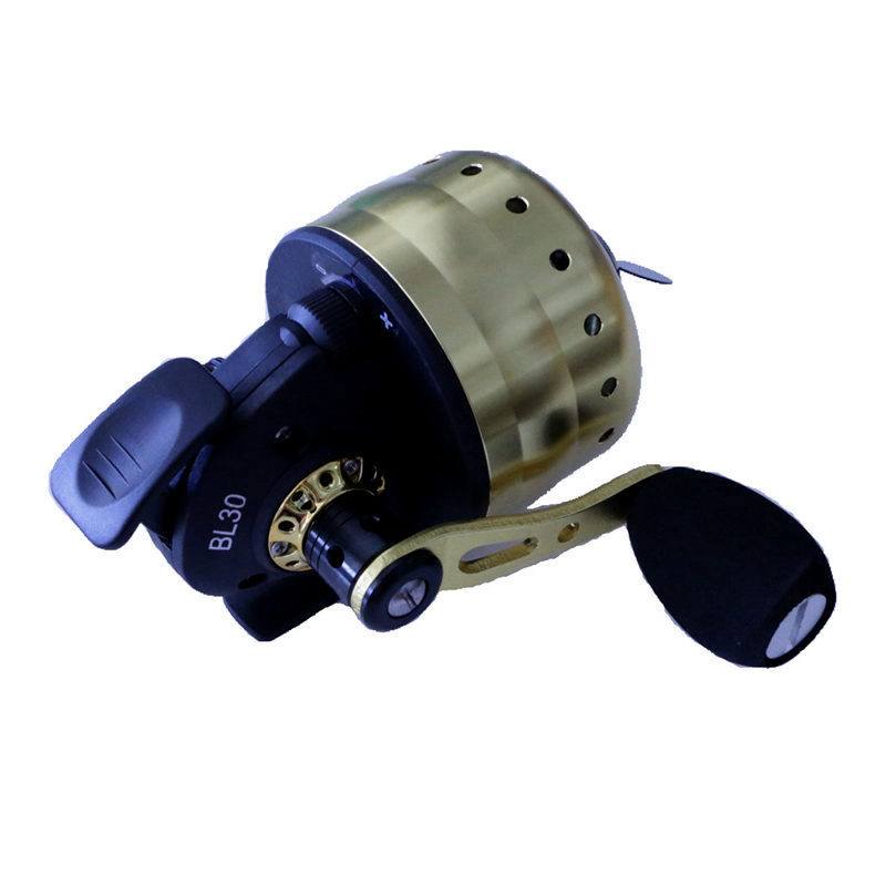 Picture of Cross-border Pisces Fortress BL30 Metal Fish Shooting Wheel Inner Line Closed Wheel Slingshot Fish Shooting Compound Bow and Line Fishing Wheel