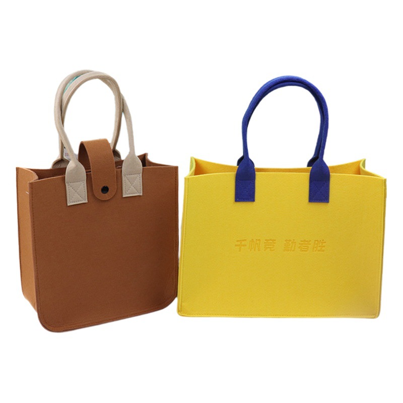 Outdoor handbag three-dimensional felt handbag shopping bag gift bag New Large Capacity Portable