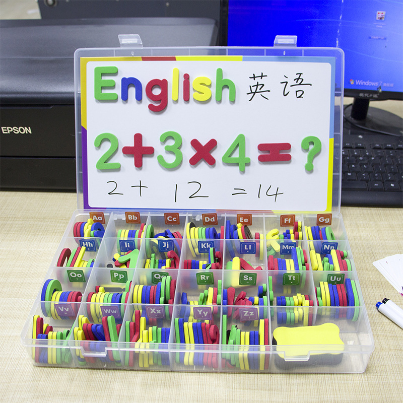 Picture of Magnetic English Alphabet Magnetic Stickers for Children English Natural Spelling Magnet Toys Amazon Cross-Border Dedicated for Early Education