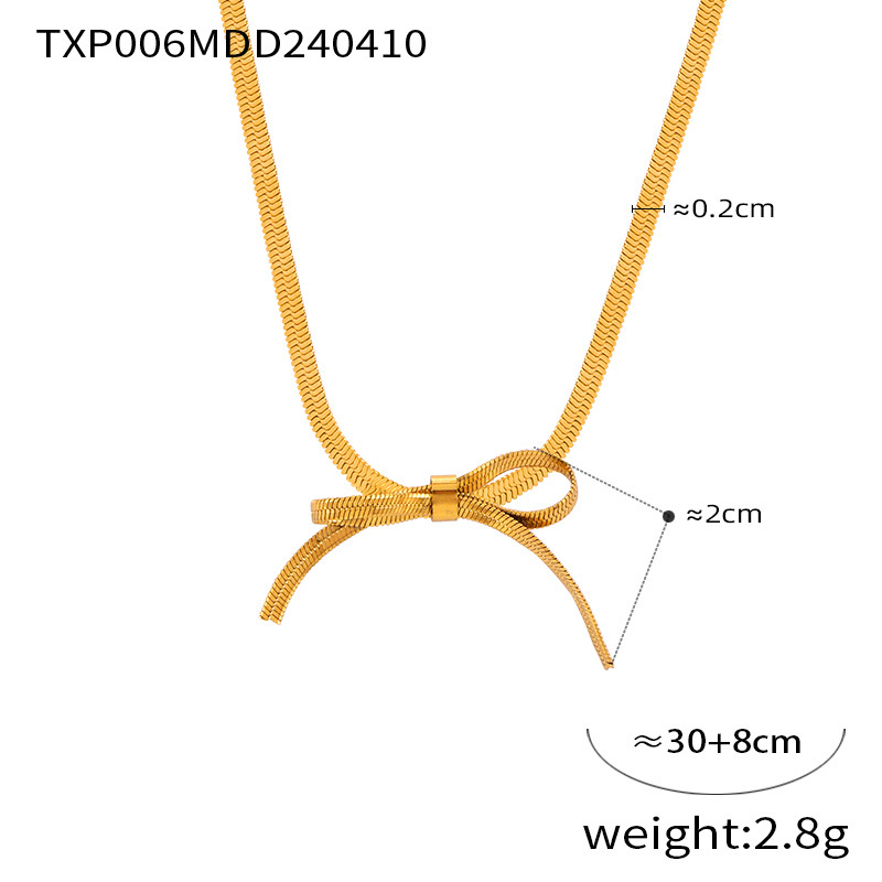 Picture of European and American Cross-border Hot Selling BowEarring Bow Jewelry Niche Metal Ins Style Design Jewelry Set for Women