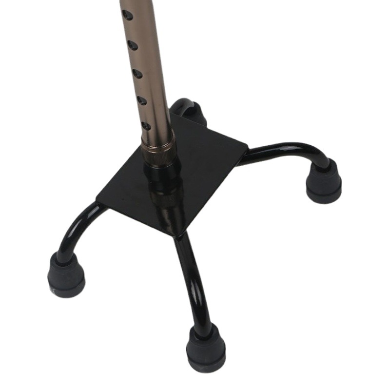 Haopu HEPO aluminum alloy four-leg crutches disabled four-corner walking stick walking stick elderly telescopic four-leg walking stick