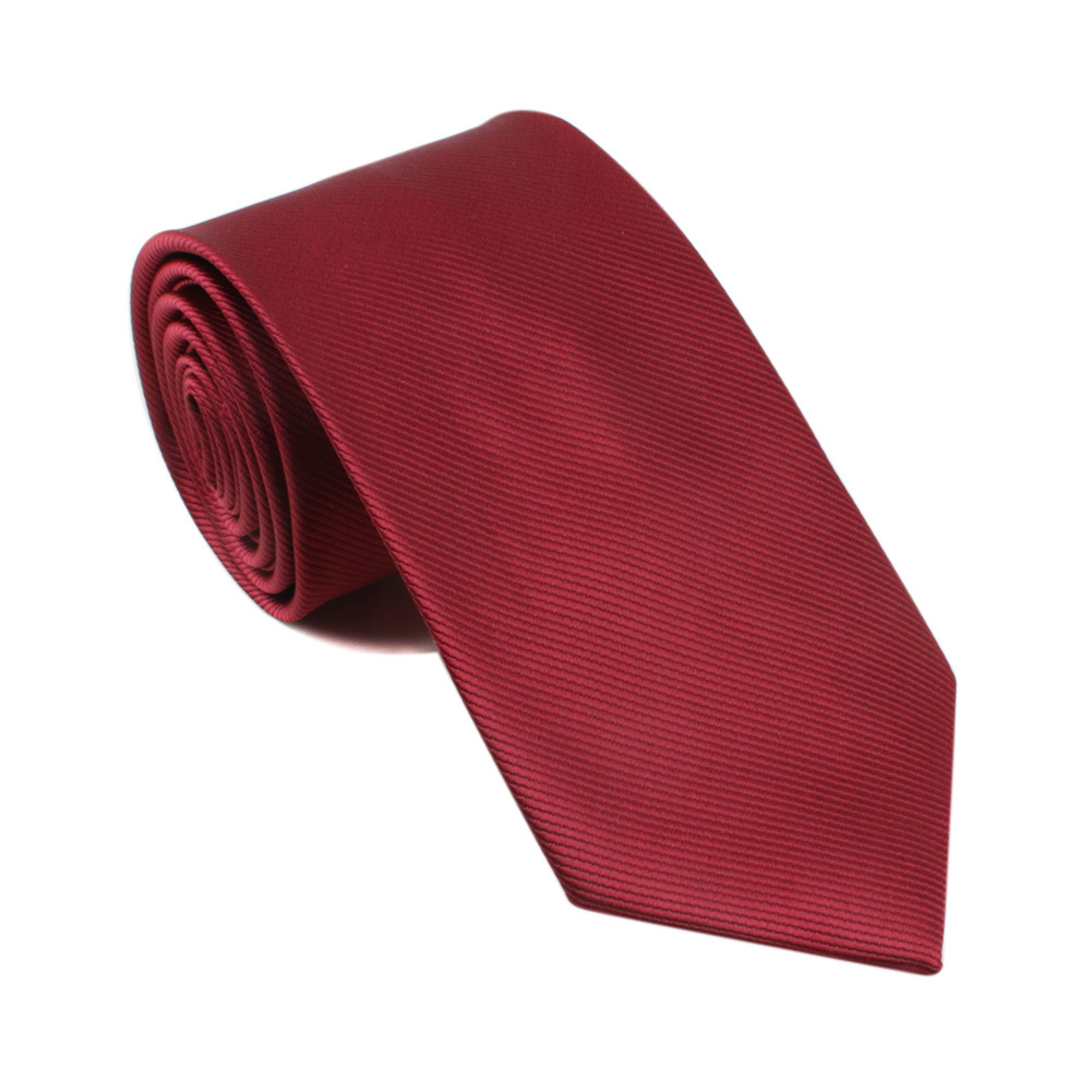 Picture of Men's tie cross-border polyester silk 8cm dress solid color fine thread jacquard collar pole spot wholesale one