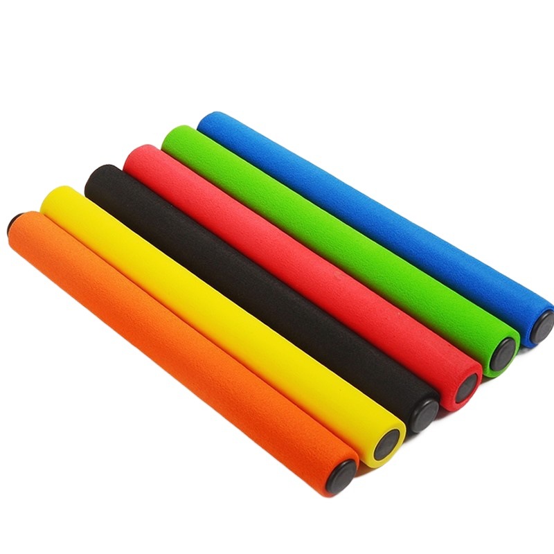 Sponge relay stick stainless steel transfer stick standard adult relay stick for track and field competition children relay stick