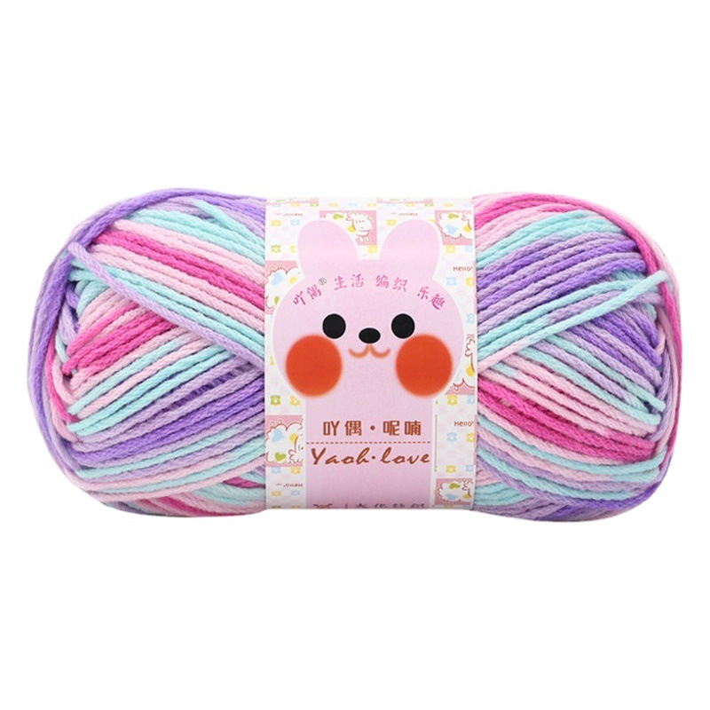 6 strands of color milk cotton wool ball thick thread ball special wholesale scarf hat crochet hand woven material bag