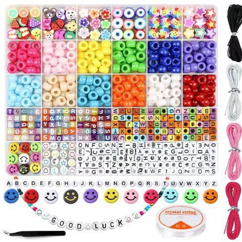 Picture of Amazon Animal Fruit Soft Clay Letter Bead Pendant DIY Jewelry Bracelet Necklace Earrings Making Accessories