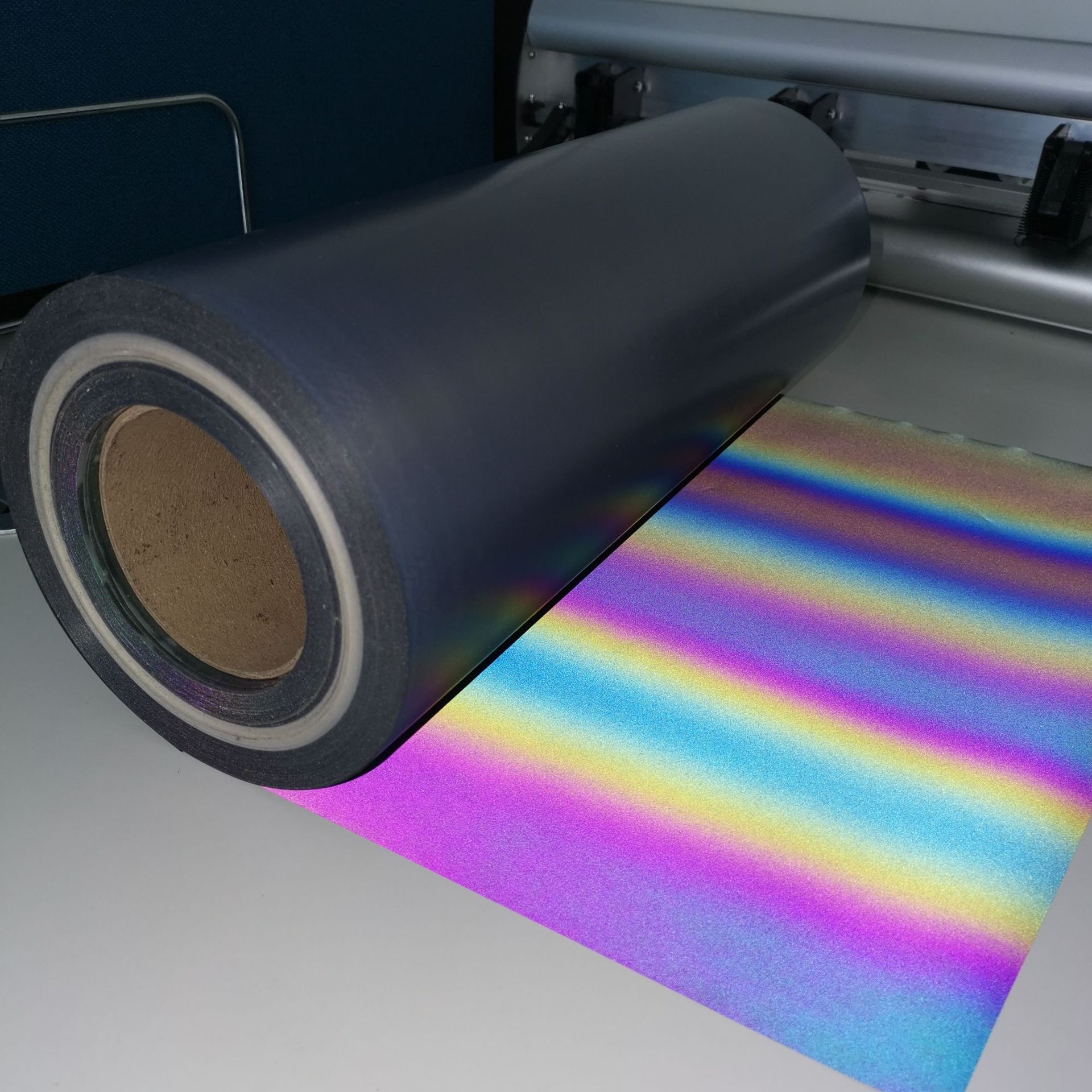 Picture of PU colorful reflective lettering film segment color reflective colorful fantasy lettering film transfer film thermal transfer film lettering film
