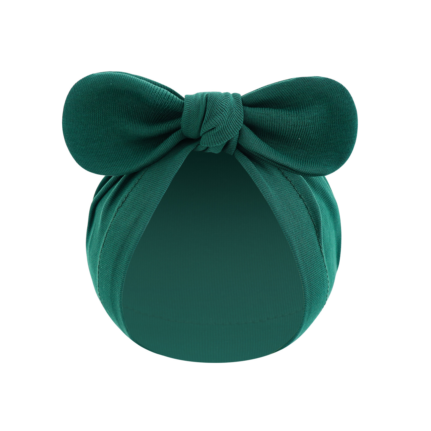 Picture of New children's solid color turtle cap baby Indian cap baby ball knotted cap ins Europe and America wholesale rabbit ear cap