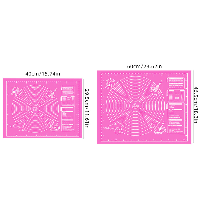 Picture of Cross-border hot sale thickened baking mat special silicone pad kneading mat extra large size 45*60 kneading mat with scale