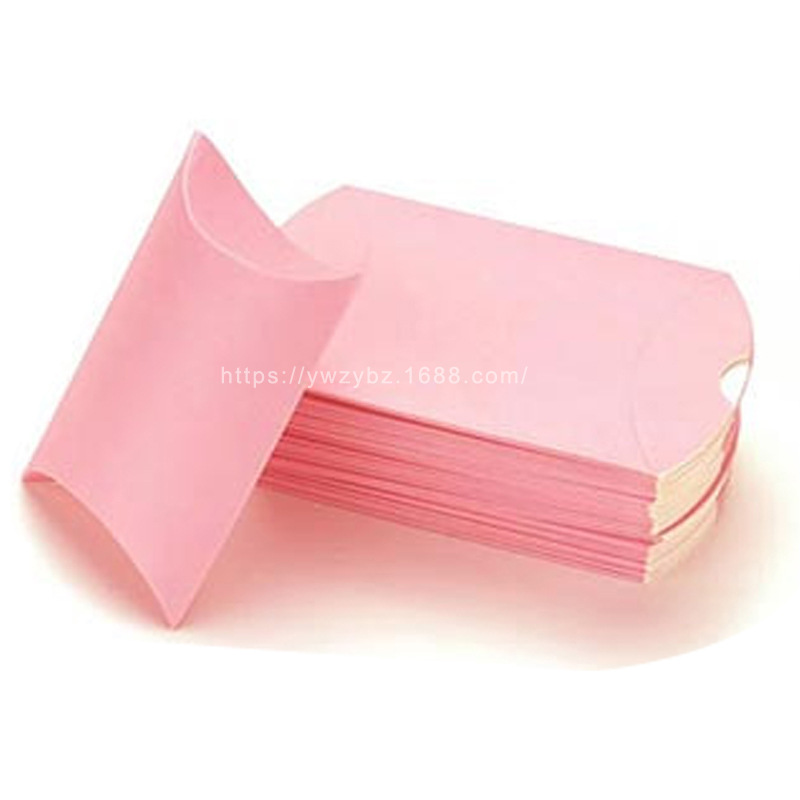 Picture of Cross-Border Spot Wholesale Wedding Paper Folding Wedding Candy Box Candy Color Pillow-Shaped Wedding Candy Box Pillow Box