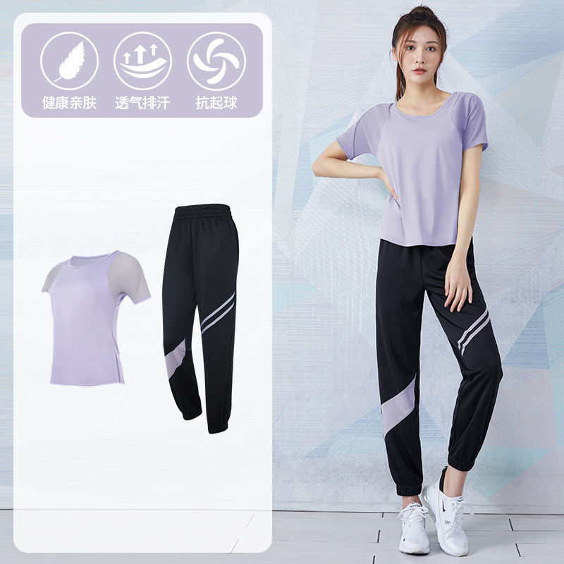 Picture of Yoga Suit Women's Summer Loose Slimming Breathable Quick-drying Clothes Fitness Running Fashion Casual Professional Sportswear