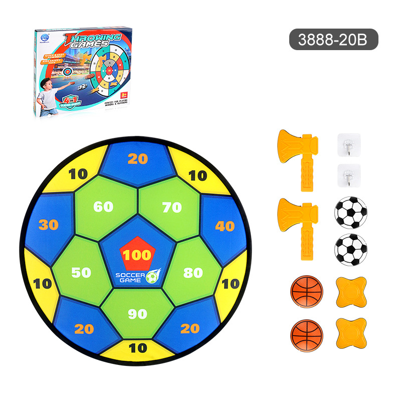 Picture of Children's Indoor and Outdoor Leisure Sports Toys Competitive Hanging Disc Throwing Sticky Ball Round Target Interactive Throwing Board