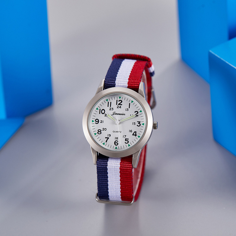 Picture of Student Casual Canvas Woven Watch with Pin Buckle Watch Pointer Manufacturer Popular Cross-Border Wholesale Watch