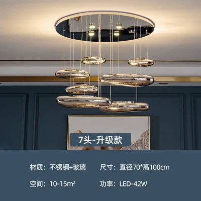 Picture of Nordic Creative Designer Glass Chandelier Advanced Sense Bedroom Restaurant Hotel Homestay Light Luxury Decorative Bar Table Lamp