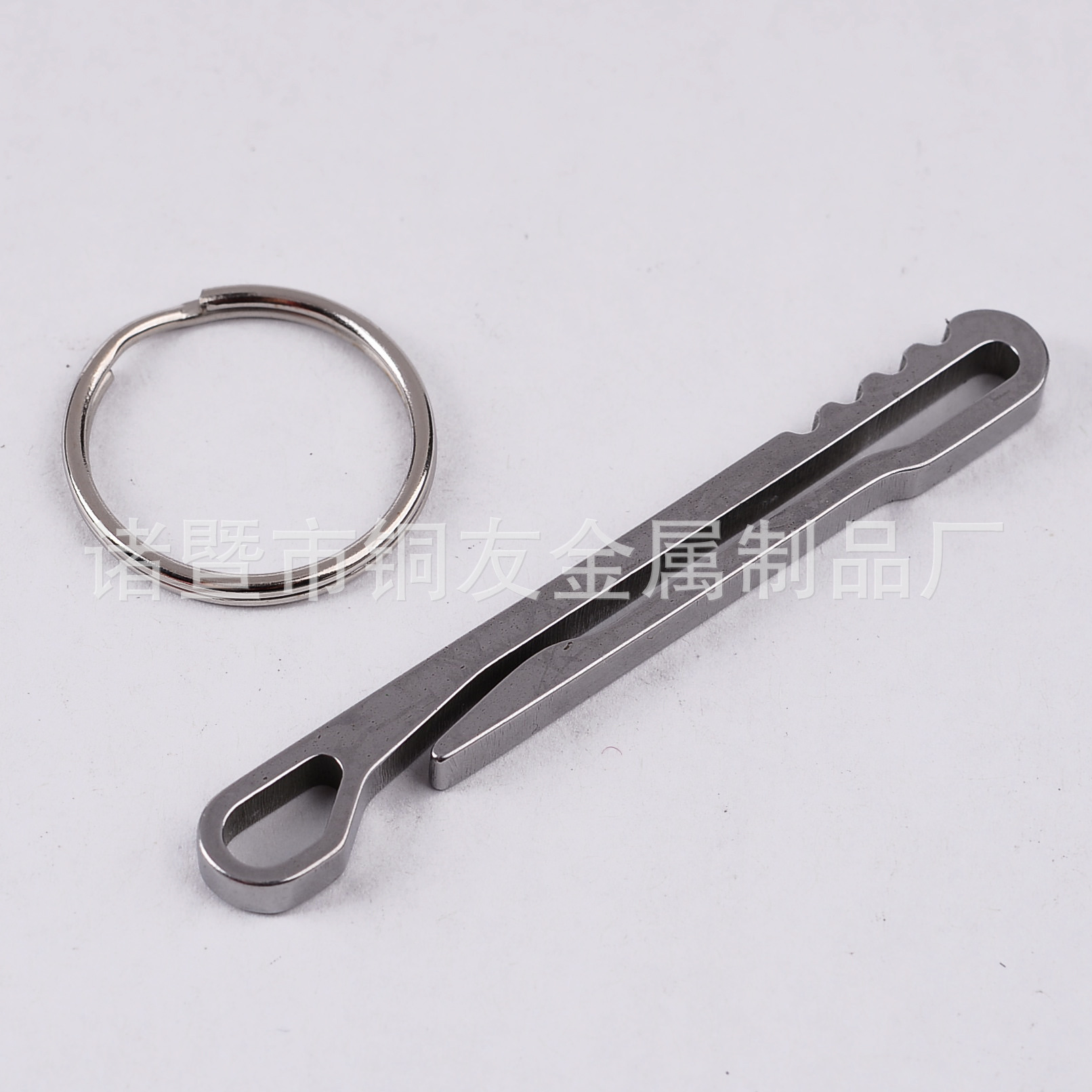 Stainless Steel Rattlesnake Waist Clip with Key Ring, Outdoor Portable Gadget, Money Clip, Banknote Clip, Carabiner Quick Release