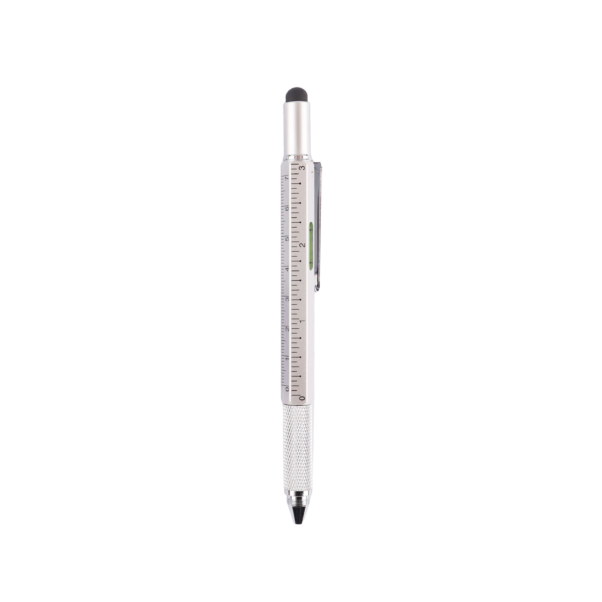 Picture of Factory wholesale ballpoint pen multi-function pen tool pen six-in-one metal pen touch screen pen level meter can be used as logo