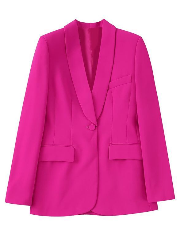 Picture of Cross-Border Export 2022 Autum European and American Style Zaura Women's Dress Collar Loose One-Button Suit Pants Suit