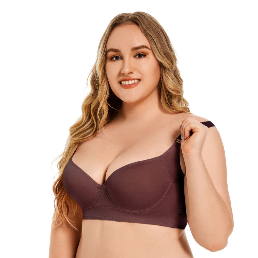 Picture of Cross-Border Popular Large Size Underwear, Feminine Push-Up Amazon European and American Big Breast Underwear, Full Cup Large Size Bra