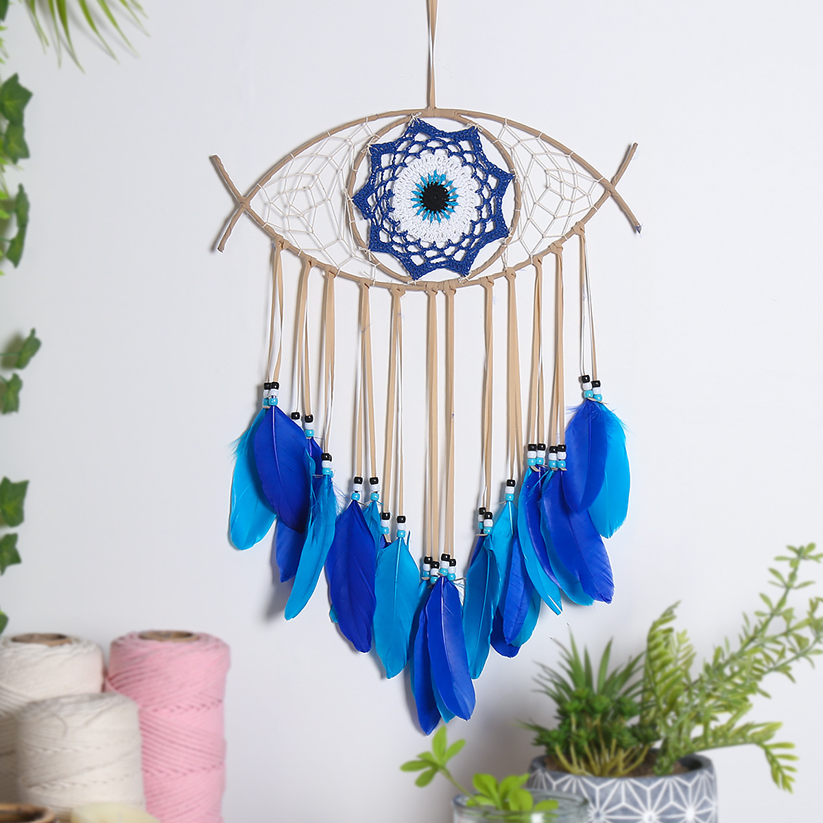 Picture of Cross-border Hot Devil's Eye Home Decoration Dream Catcher Wall Hanging Wall Decoration Dream Catcher