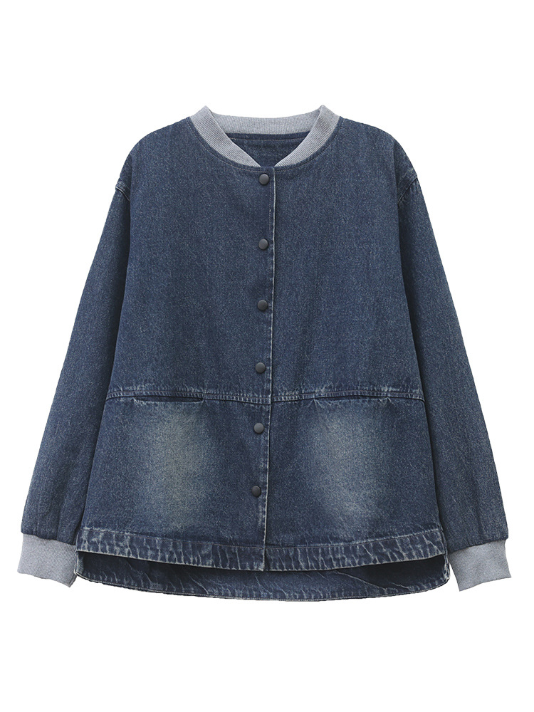 Picture of Mother's Spring and Autumn Fashion Foreign Style Denim Jacket 2024 New Middle-aged and Elderly Women's Casual Sports Denim Jacket