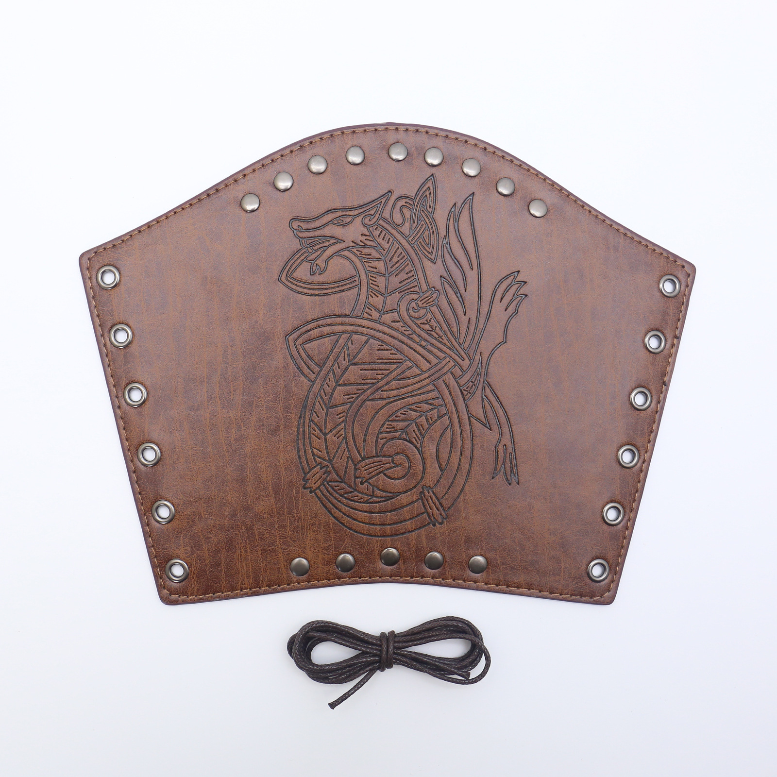 Picture of Cross-border Medieval Men's Leather Bracer Retro Punk Hand Guard Carnival cosplay Costume Accessories Arm Guard