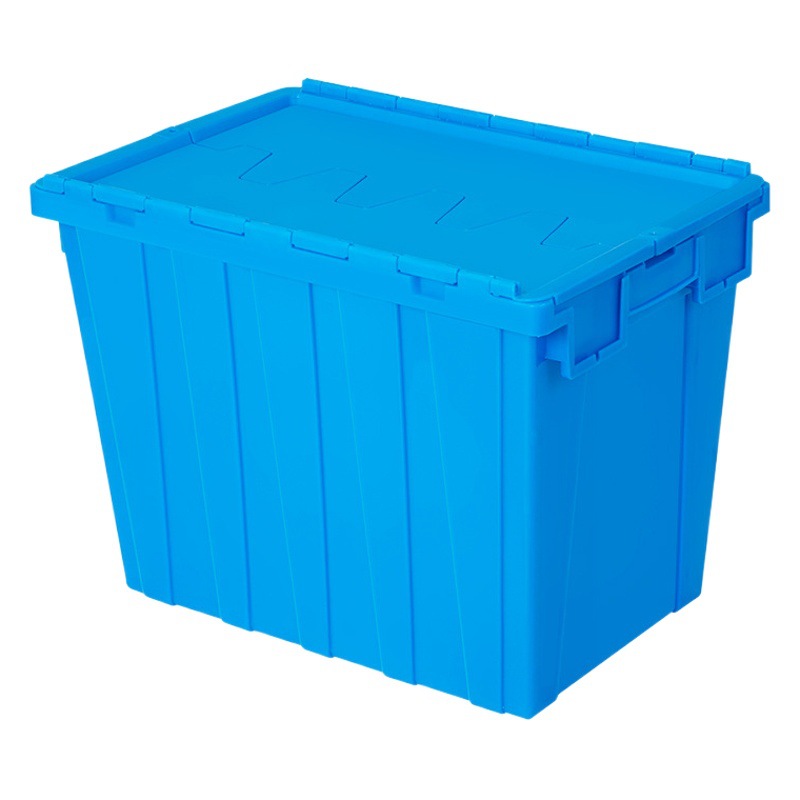 Plastic Slant Box with Lid, Turnover Box, Large Storage Box, Stackable Storage Basket, Fishing Box, Thick Plastic Delivery Box