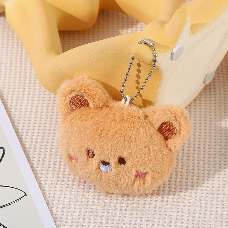 Picture of Cartoon Plush Brooch Cute Bear Doll Frog Cat Rabbit Bag Hanging Ornaments diy Clothing Accessories