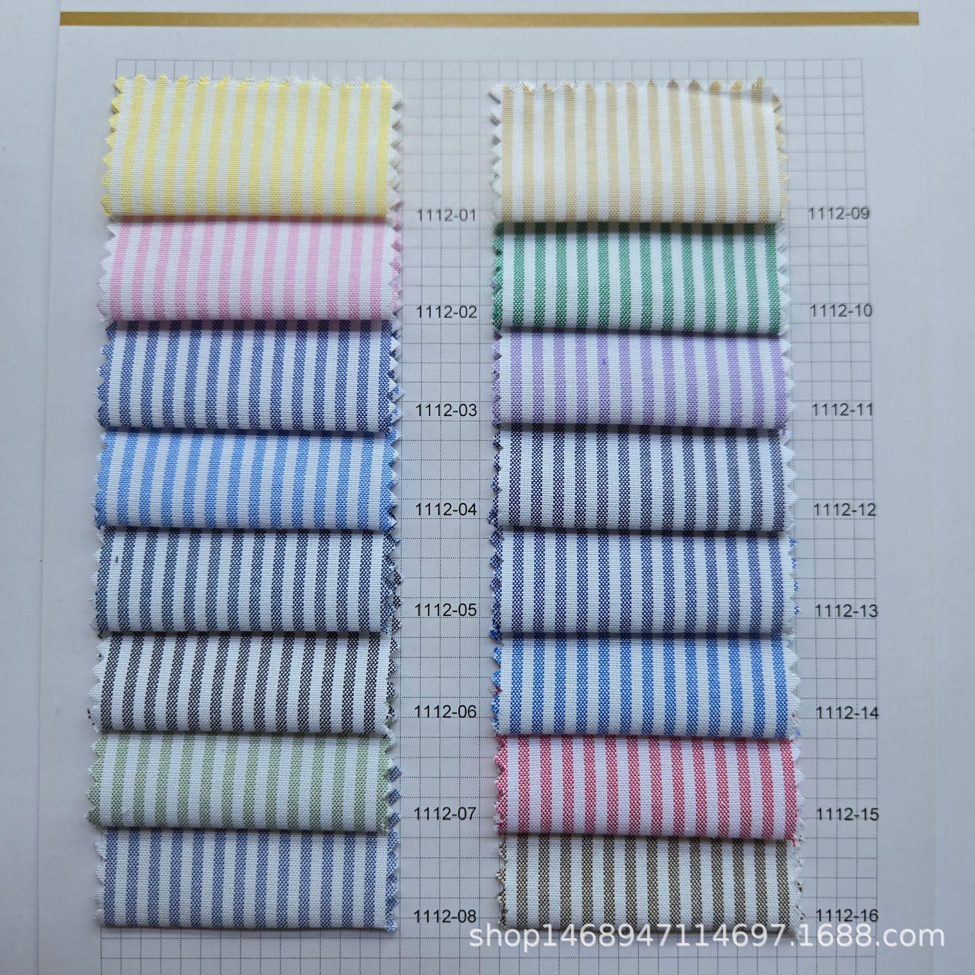 In-Stock New Cvc Double-Ply Oxford Striped Fabric Fast Return Live Shirt Clothing Fabric Wholesale