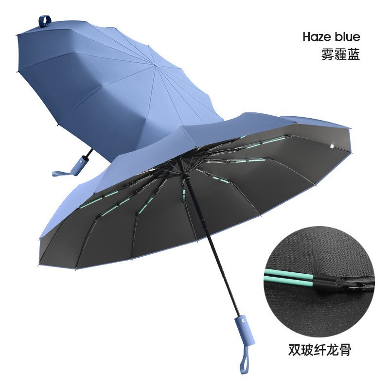 Picture of Fully Automatic Umbrella 32 Ribs, Rain or Shine, Sun Protection, Uv Protection, Foldableable Sunshade Umbrella for Men and Women, Gift Wholesale