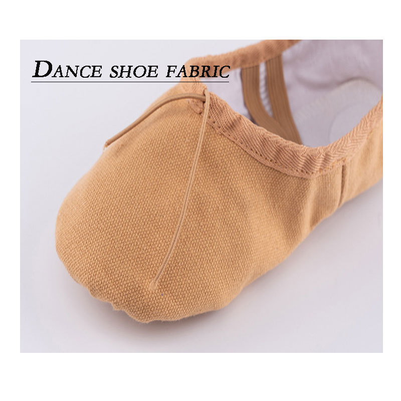 Wholesale dance shoes fabric children dance shoes material elastic canvas ballet shoes yoga shoes fabric