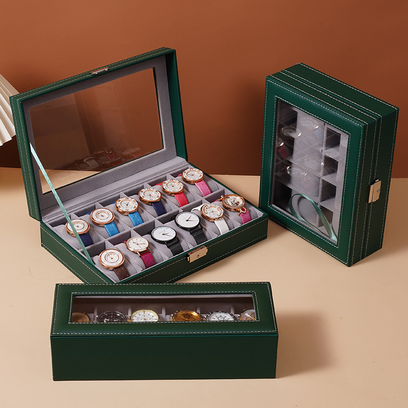 Picture of Independent skylight watch display box household watch storage box with glass exquisite dustproof watch display box