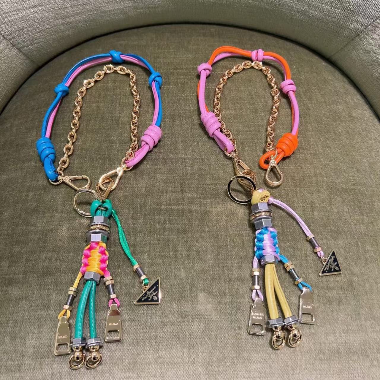 In-Stock 24 Boxes of Bag Charms, Clothing Decorations, Jeans Cotton Rope Bag Pendants, Keychains, Trendy Pendants for Dropshipping