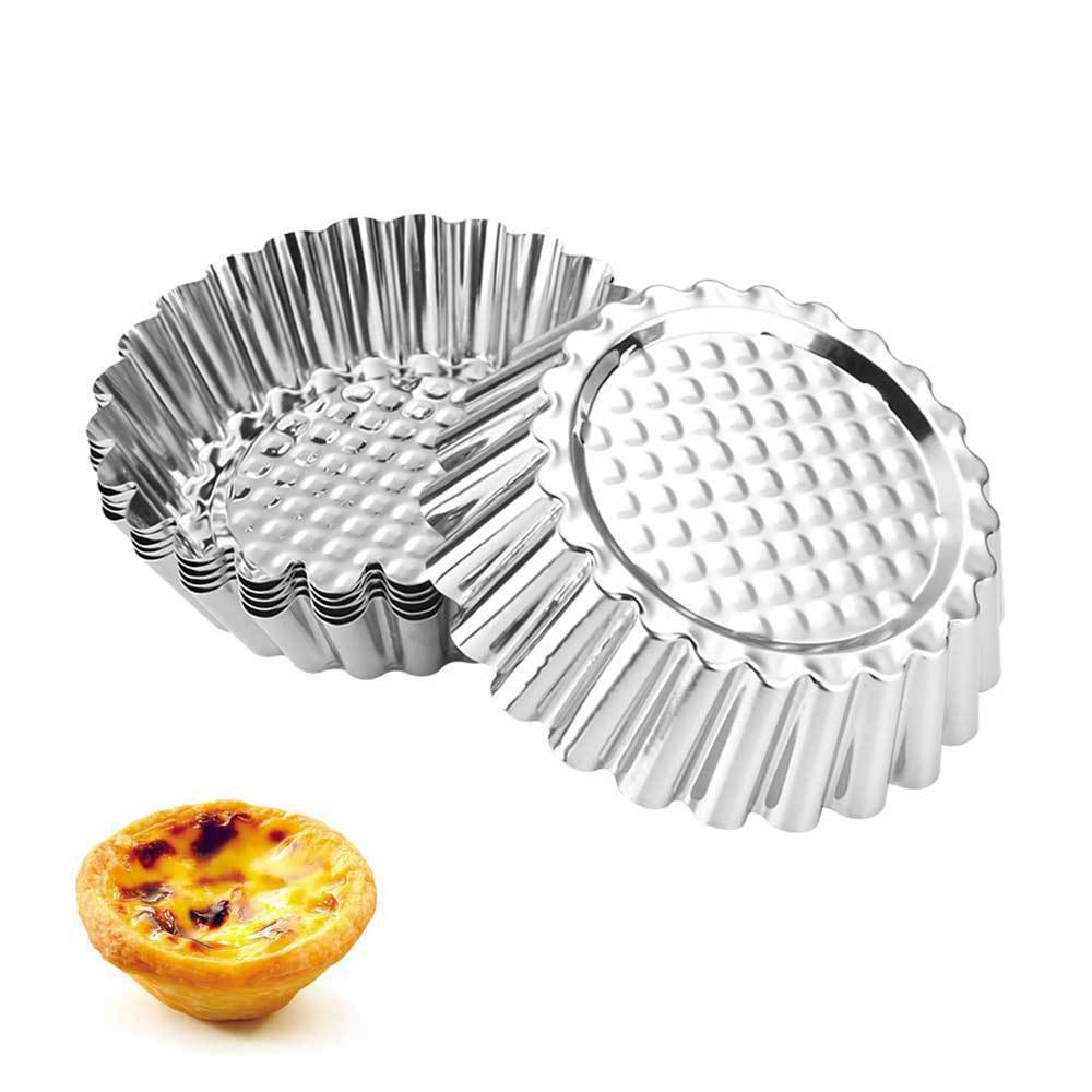 Picture of 430 stainless steel reusable egg cake mold lace egg cake mold chrysanthemum cake mold DIY baking tool