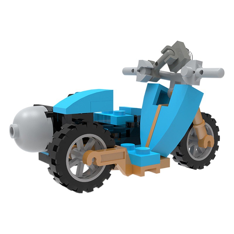 Picture of MOC Building Blocks Compatible with Lego Small Particle Set Hagrid's Motorcycle Harry Potter Small Particle Matching Toy