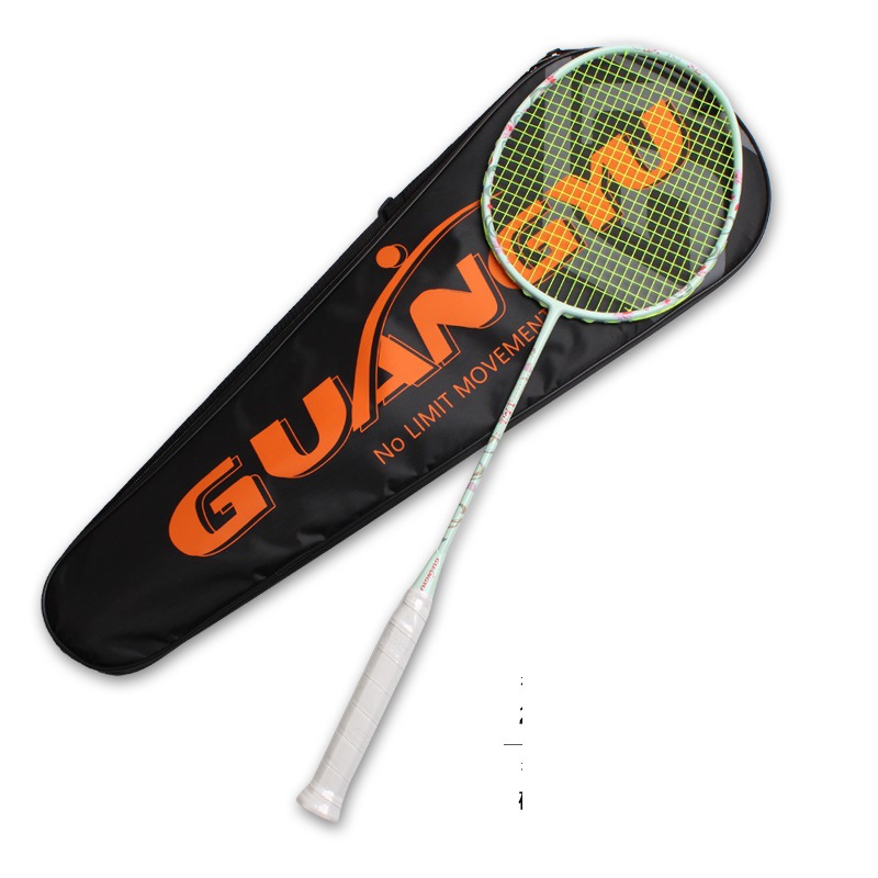 Cross-Border Popular Gy Lightweight Offensive 4U Badminton Racket Home Training Racket Carbon Fiber Badminton Racket Single Racket