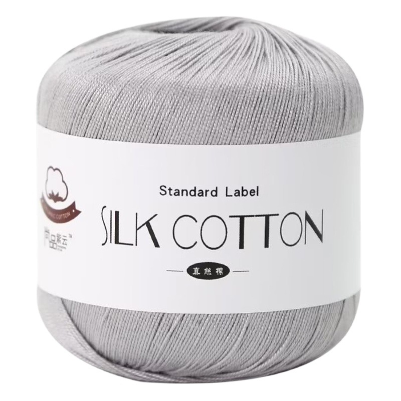 Silk cotton wool lace thread No. 6 cotton thread pure hand-woven doll diy crochet wool group hat clothes