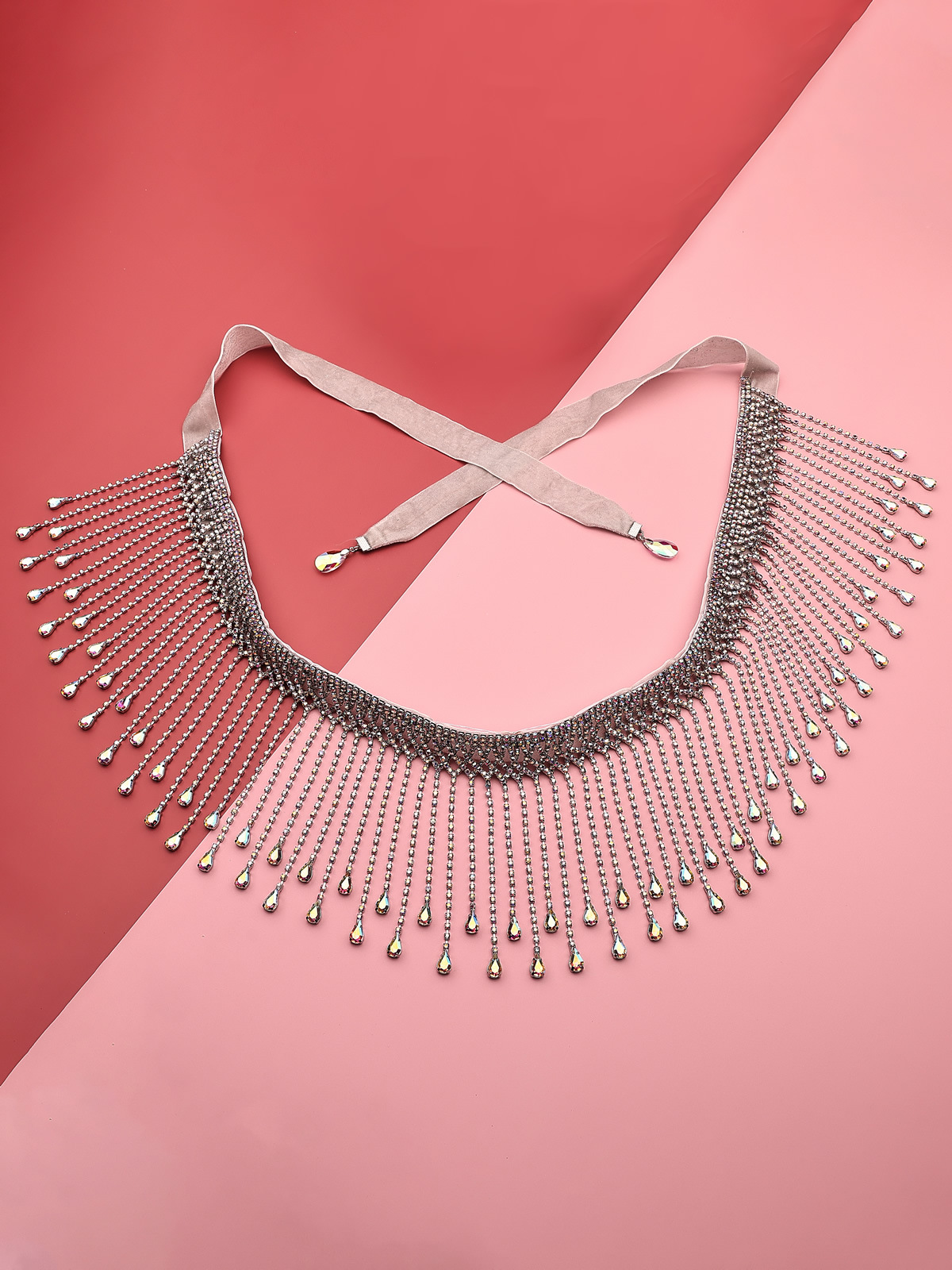 Oriental Dance Tassel Belly Dance Waist Chain Sexy Gem Super Flash Rhinestone Waist Dance Chain Accessories Female YL056