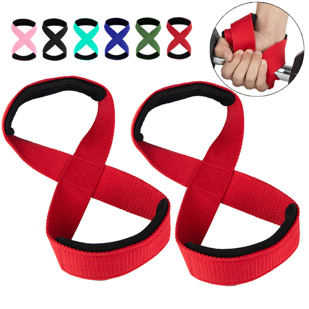 8-character booster strap wrist strap pull-up cotton grip strap fitness hard pull single parallel bars pressurized weightlifting non-slip