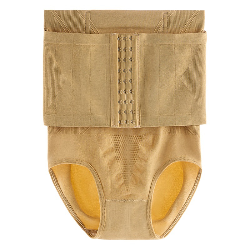 Cross-Border Nine-Breasted High-Waisted Belly-Control Underwear for Women, Thin Postpartum Stomach-Shrinking, Breathable Waist-Lifting Butt-Lifting Body-Shaping Pants
