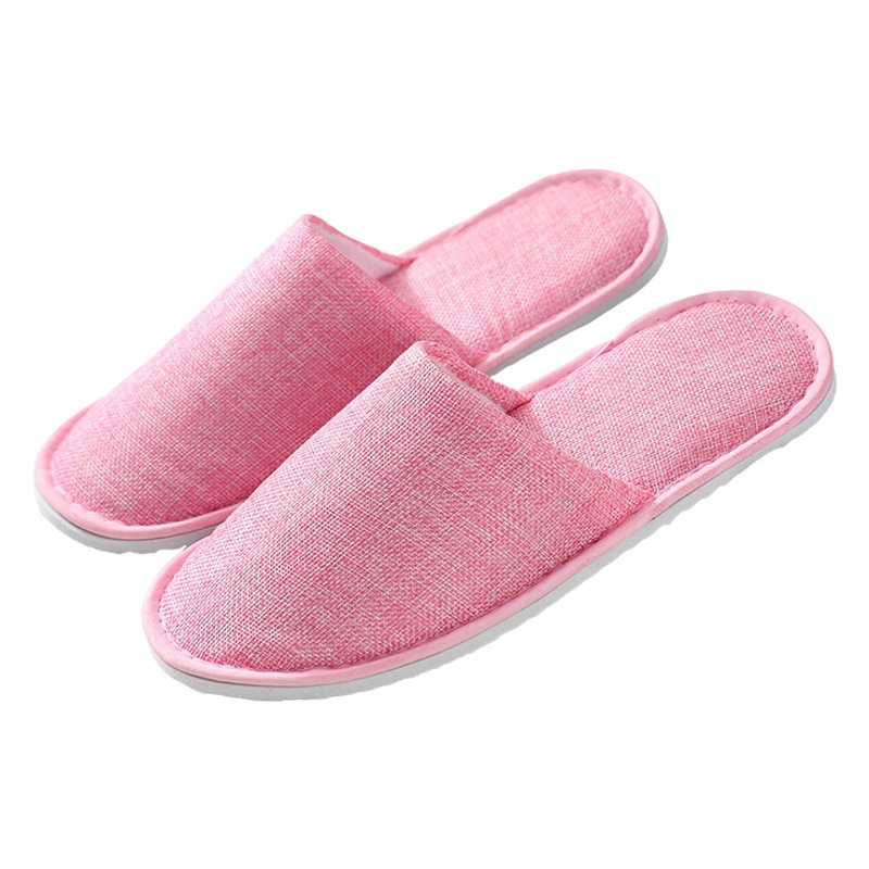 Picture of Hotel Hotel Summer Disposable Slippers Linen Toe Summer Linen Half Bag Portable for Home Travel