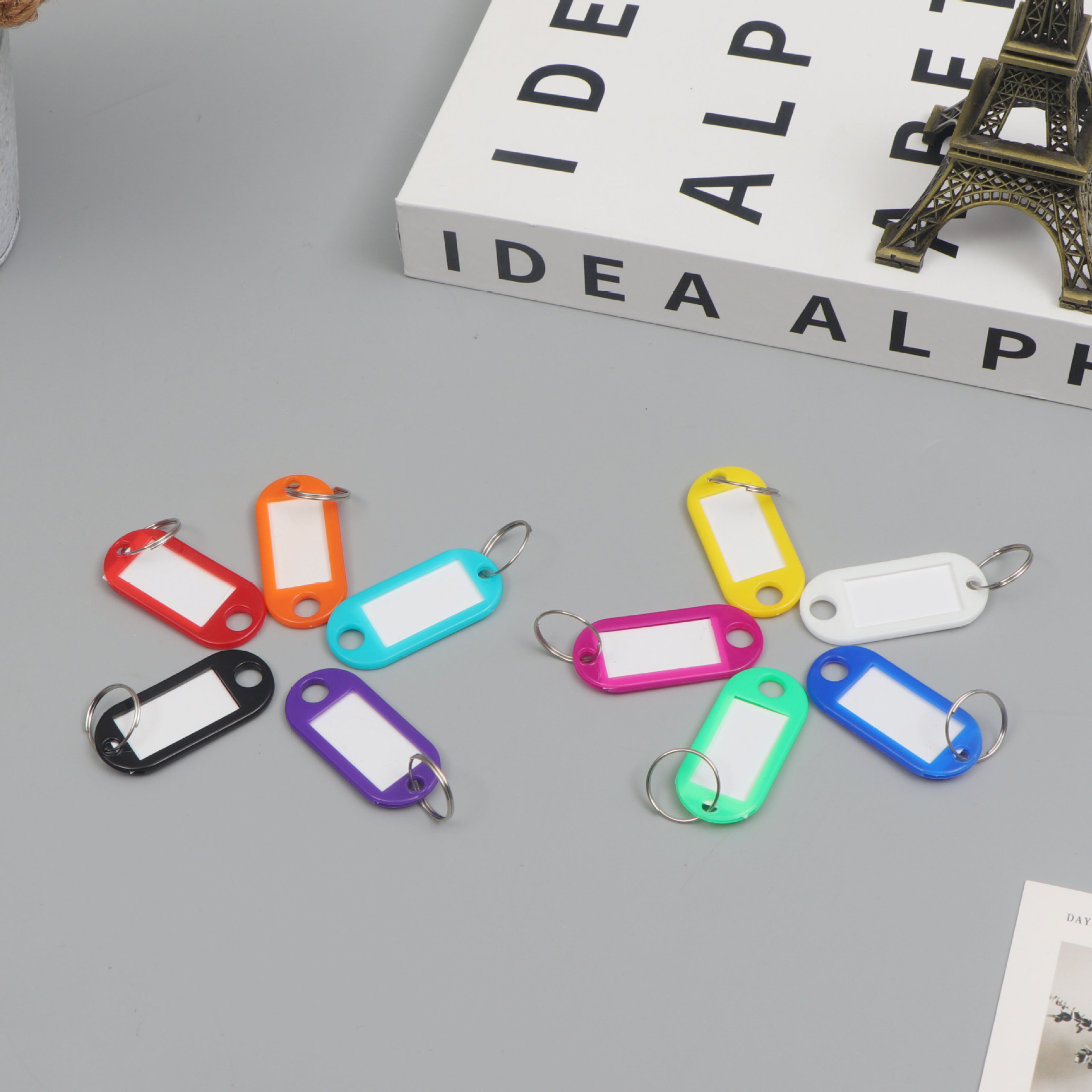 Picture of PP key card plastic number can be written pendant listing Hotel Hotel label classification card key card key chain