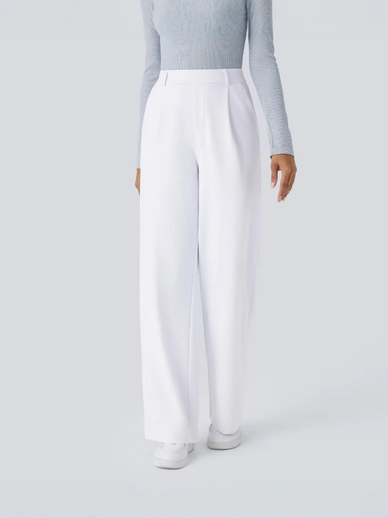 Picture of Amazon cross-border hot suit trousers outdoor sports leisure pocket pants loose slim straight pants