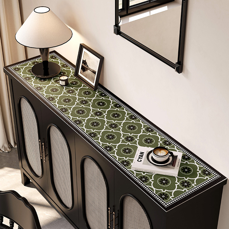 Sideboard Table Mat Advanced Sense Dust-proof Mat Wash-free Waterproof Oil-proof Countertop Protection Mat TV Cabinet Shoe Cabinet Dirty-proof Mat