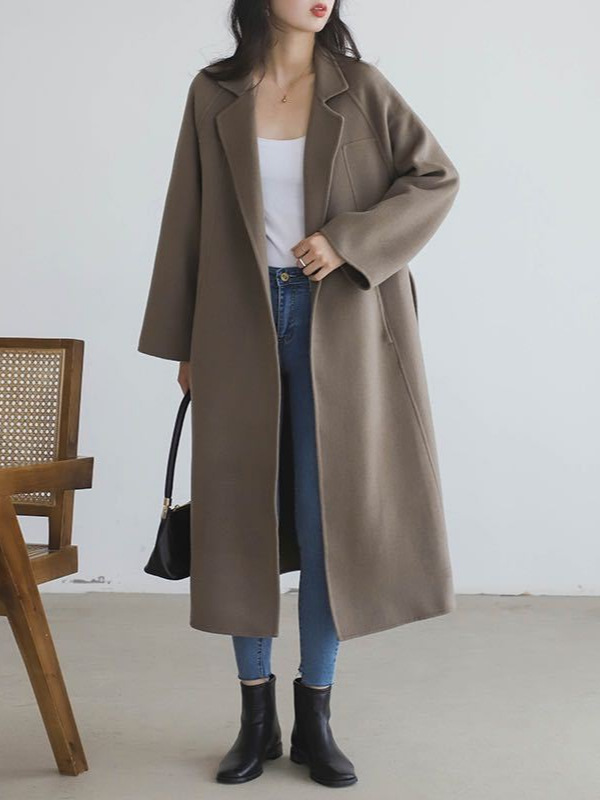 Picture of 『 Benefits』 Double-Sided Cashmere Outwear Women's Long 2025 New High-End Over-The-Knee Loose Woolen Outwear for Women