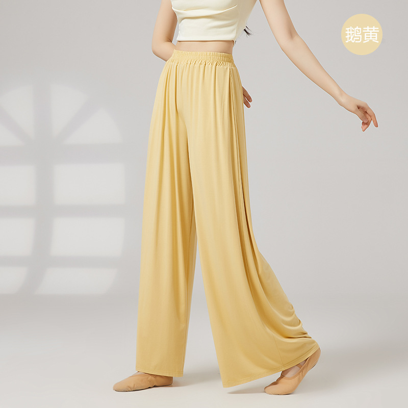 Picture of Modern Dance Elegant Loose Wide-Leg Pants Chinese Classical Dance Body Professional Training Women's Dance Practice Pants