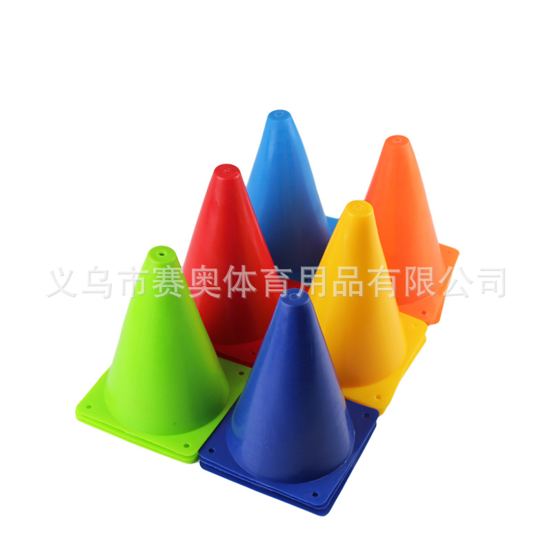 Picture of Wholesale 18cm Football Sign Bucket Sign Cone Road Sign Barricade Training Cone Obstacle Soccer Training Sign Barricade