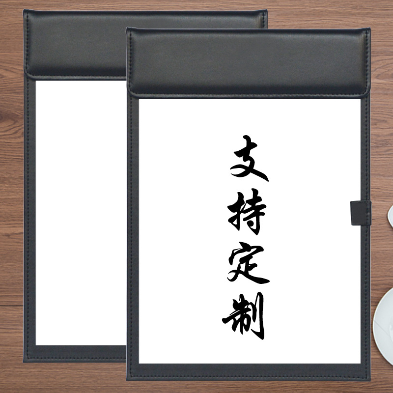 Picture of Factory wholesale leather A4 folder desktop writing office meeting pad business practical wallet corporate logo