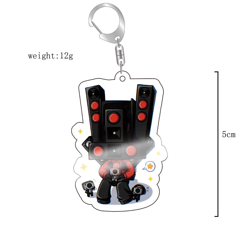 Picture of Cross-border new toilet man keychain skibidi toilet monitor Man TV man creative killer pendant batch